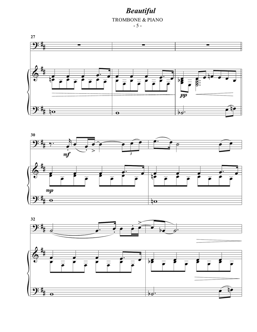Beautiful Piano scores gallery preview page 5