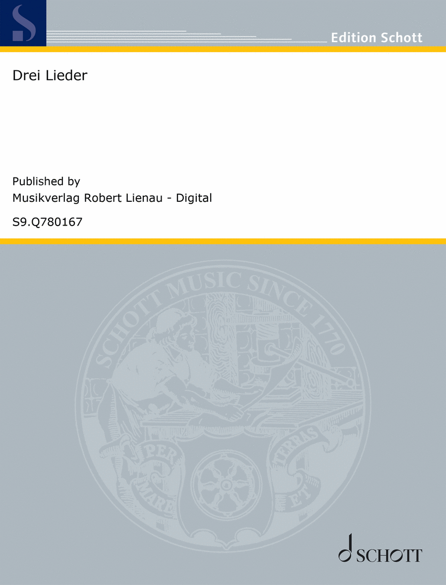 Book cover for Drei Lieder