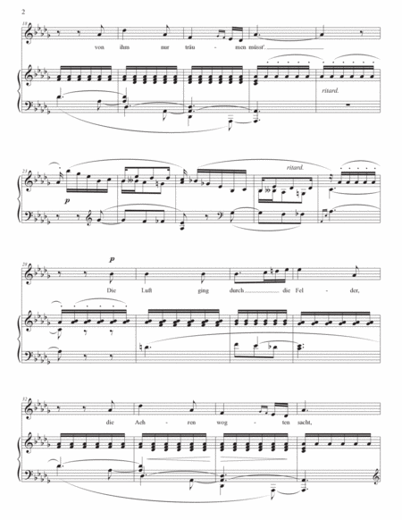 SCHUMANN: Mondnacht, Op. 39 no. 5 (transposed to D-flat major)