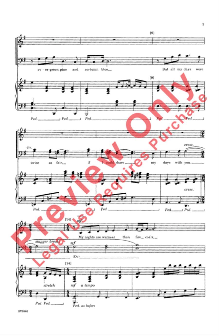 With You 4-Part scores gallery preview page 3