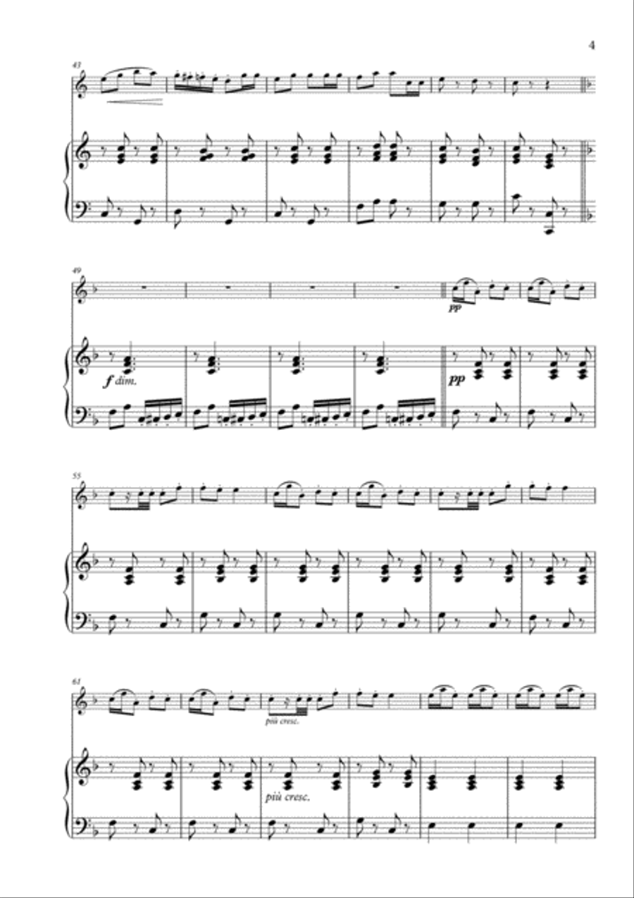 March of the Tin Soldiers arranged for Flute and Piano Flute Solo scores gallery preview page 5