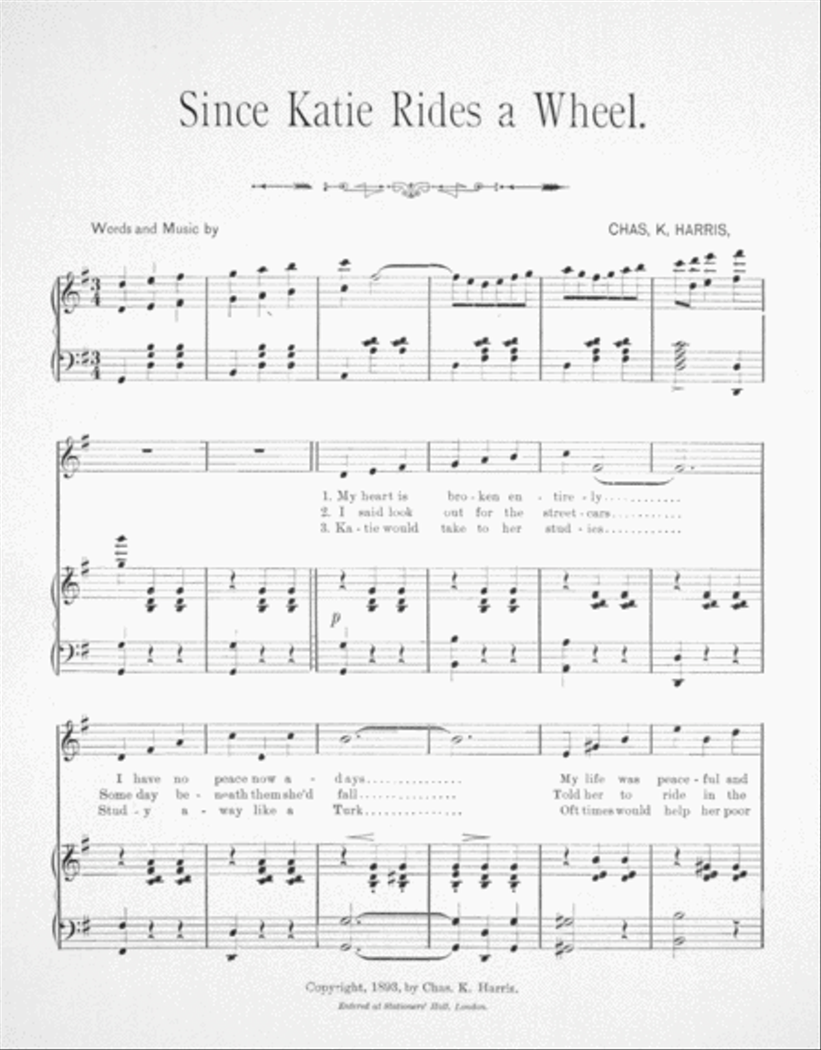 Since Katie Rides a Wheel Voice scores gallery preview page 2
