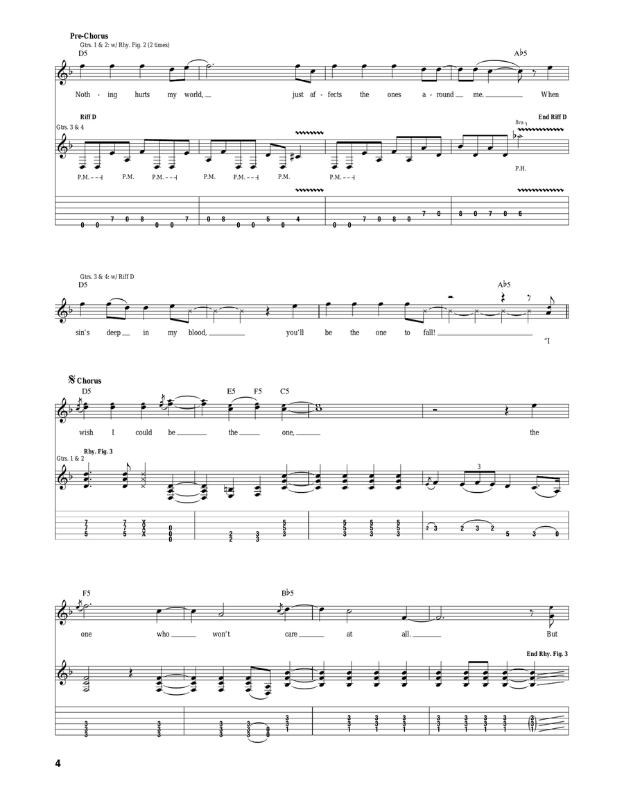 Unholy Confessions Unholy Confessions Acoustic Guitar scores gallery preview page 4