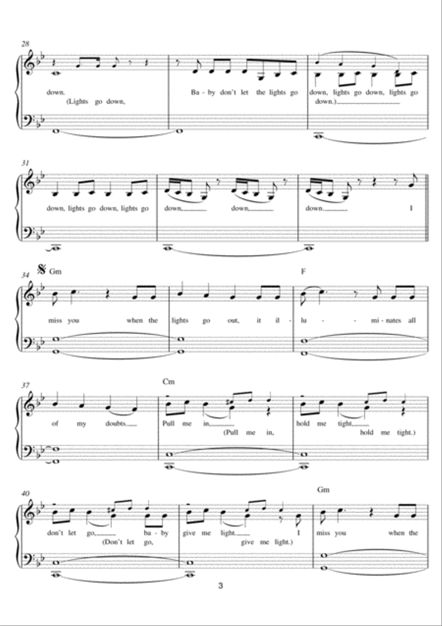I Miss You I Miss You Easy Piano scores gallery preview page 3