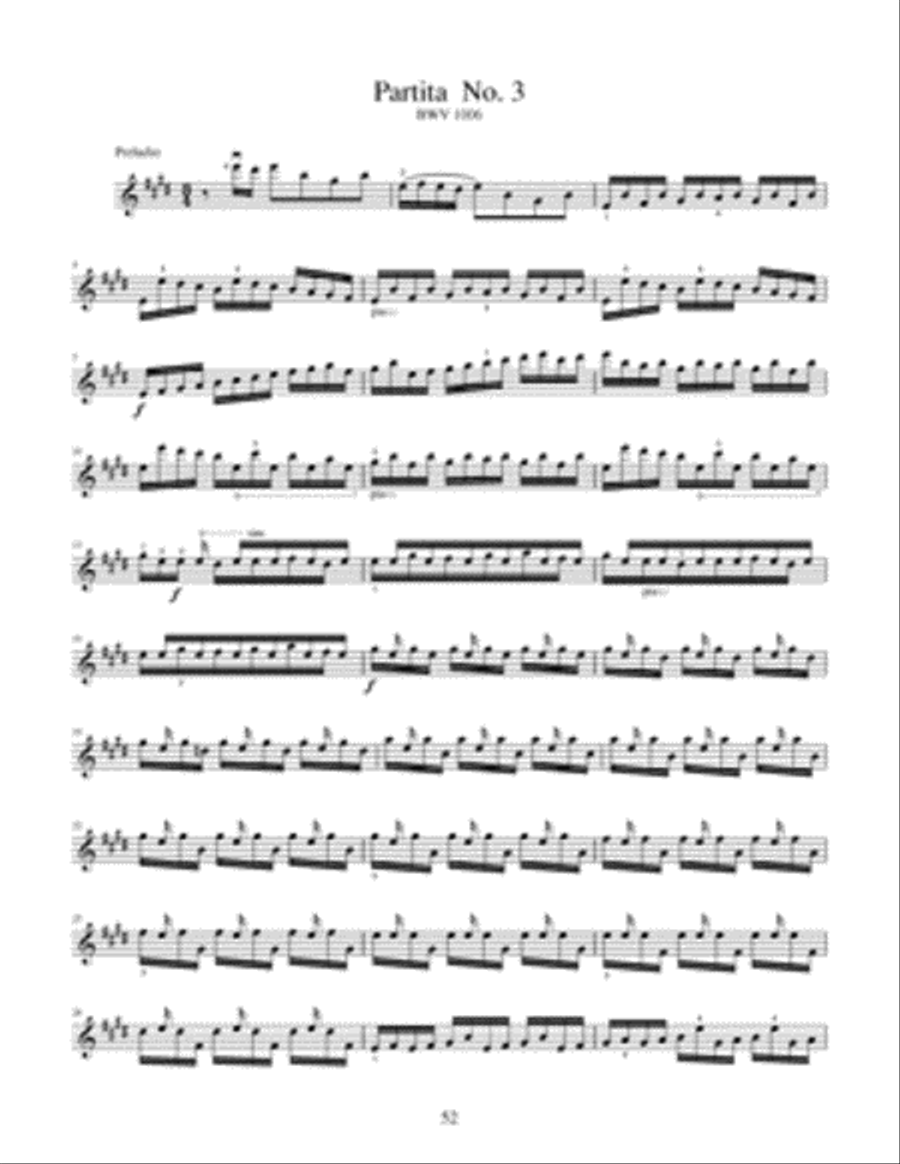 Bach: Three Sonatas and Three Partitas for Solo Violin Violin Solo scores gallery preview page 3