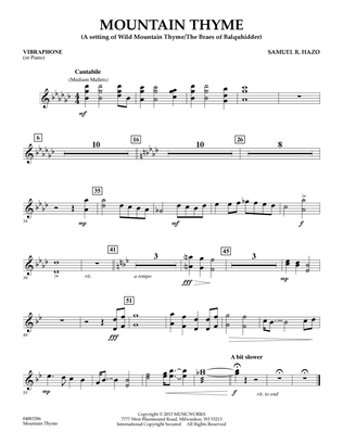 Mountain Thyme - Vibes (Piano)