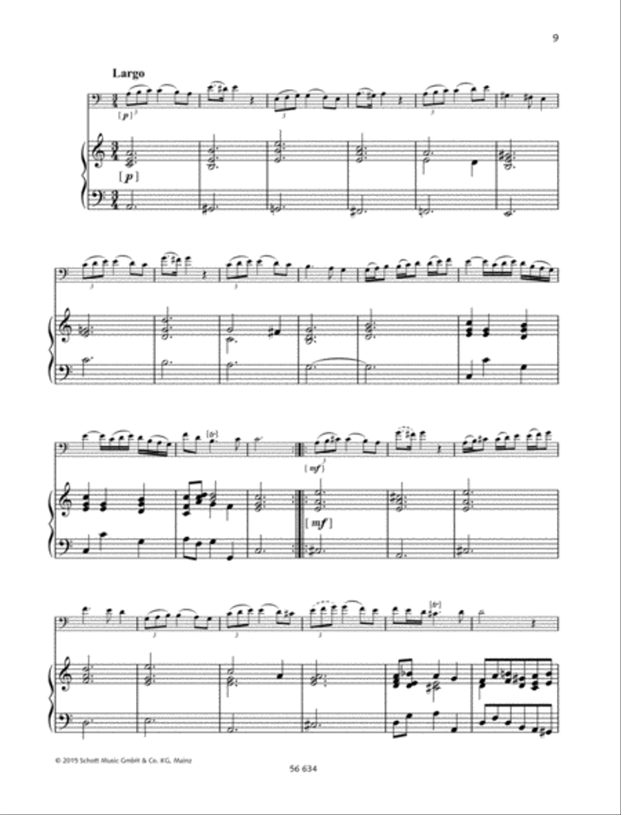 Sonata A minor Piano Accompaniment scores gallery preview page 6