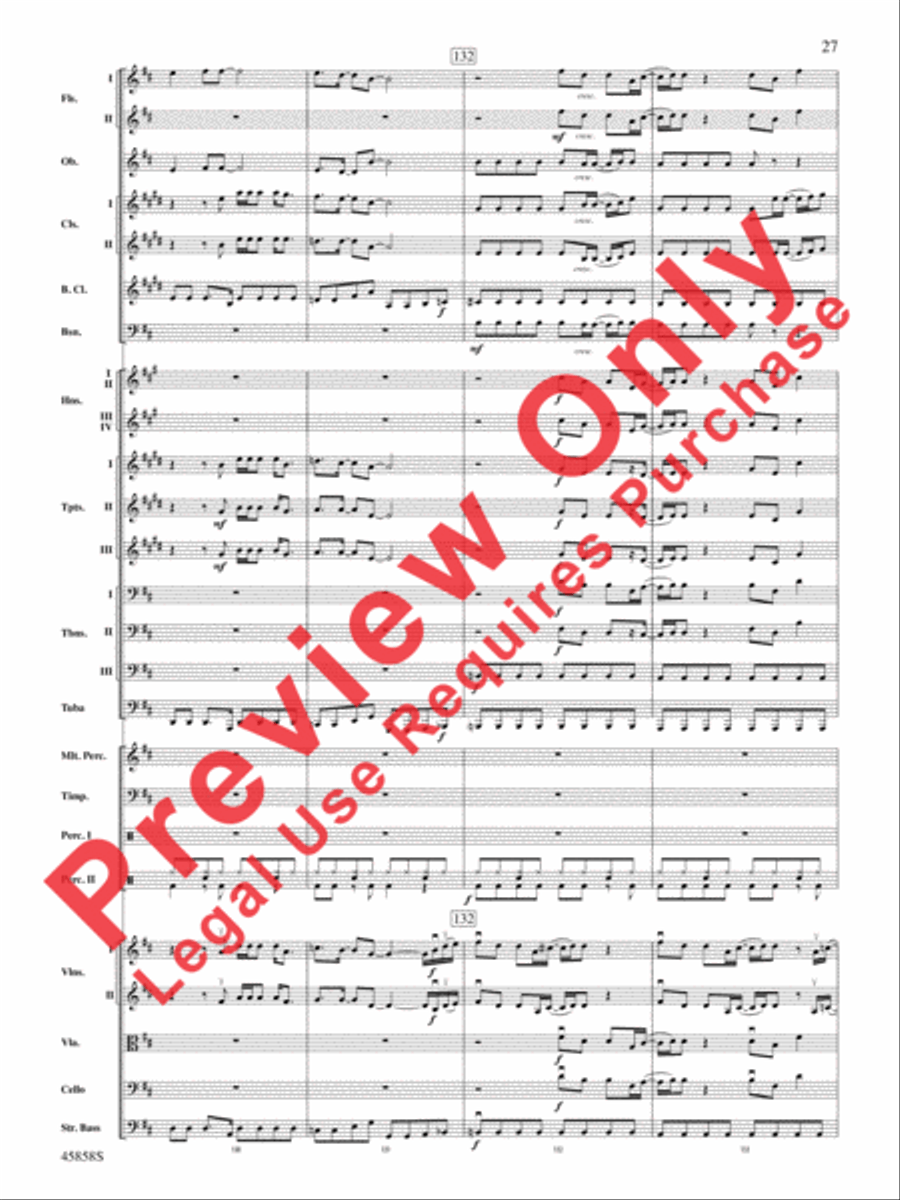 Hamilton, Suite from the Broadway Musical Full Orchestra scores gallery preview page 26