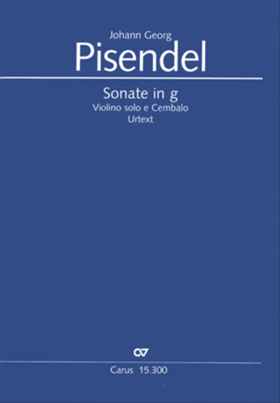 Sonata in G minor Violin scores gallery preview page 1