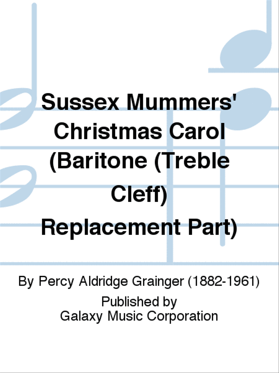 Sussex Mummers' Christmas Carol (Baritone TC Part) Concert Band scores gallery preview page 1