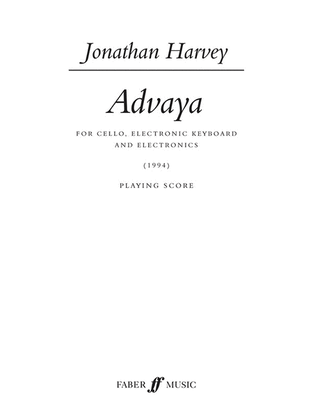 Book cover for Advaya