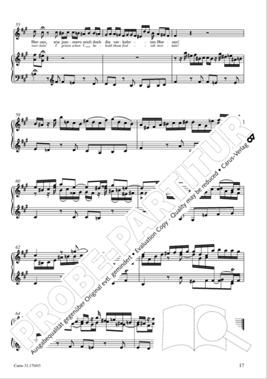 O blessed rest, o welcome heart's delight (Vergnugte Ruh, beliebte Seelenlust) Flute scores gallery preview page 18