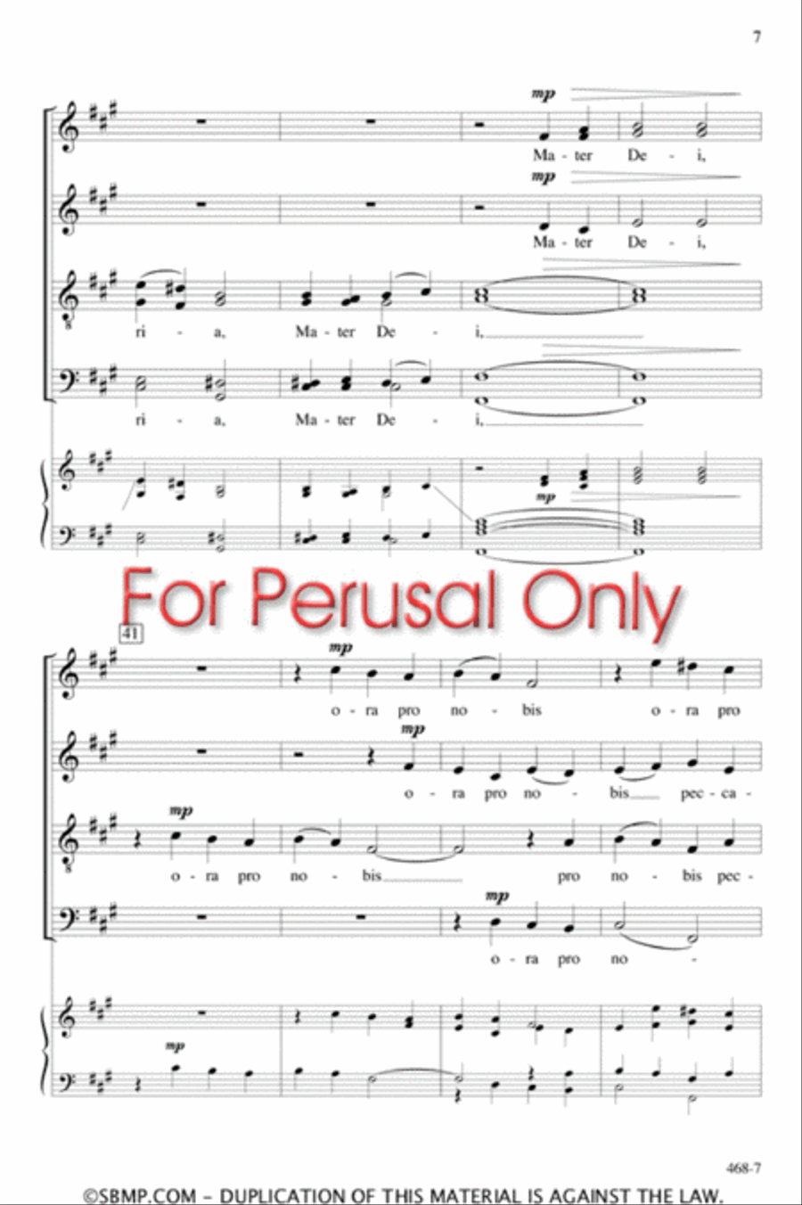 Ave Maria - SATB Octavo Ave Maria - SATB Octavo 4-Part scores gallery preview page 6
