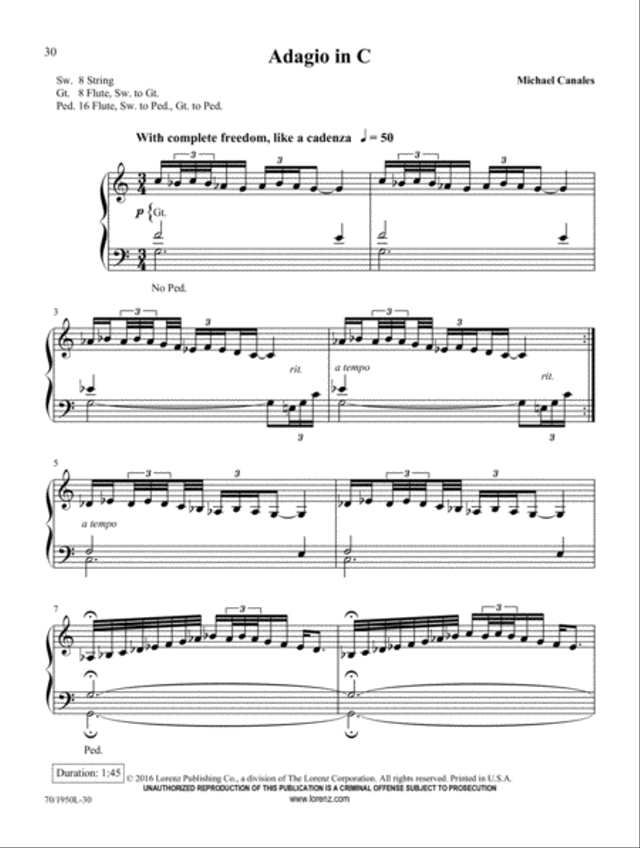 Inventions for Worship Organ Solo scores gallery preview page 13