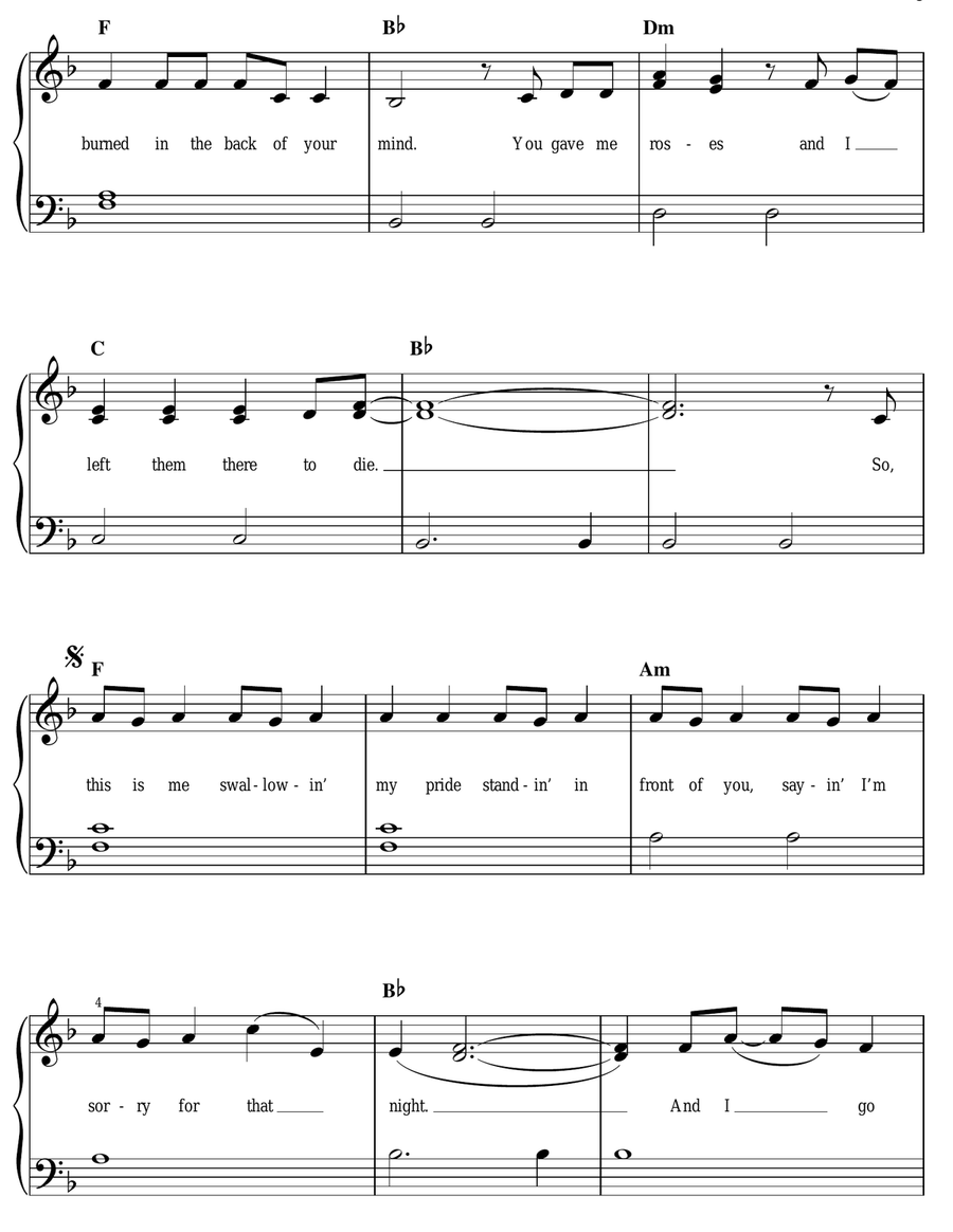 Back To December Voice scores gallery preview page 3
