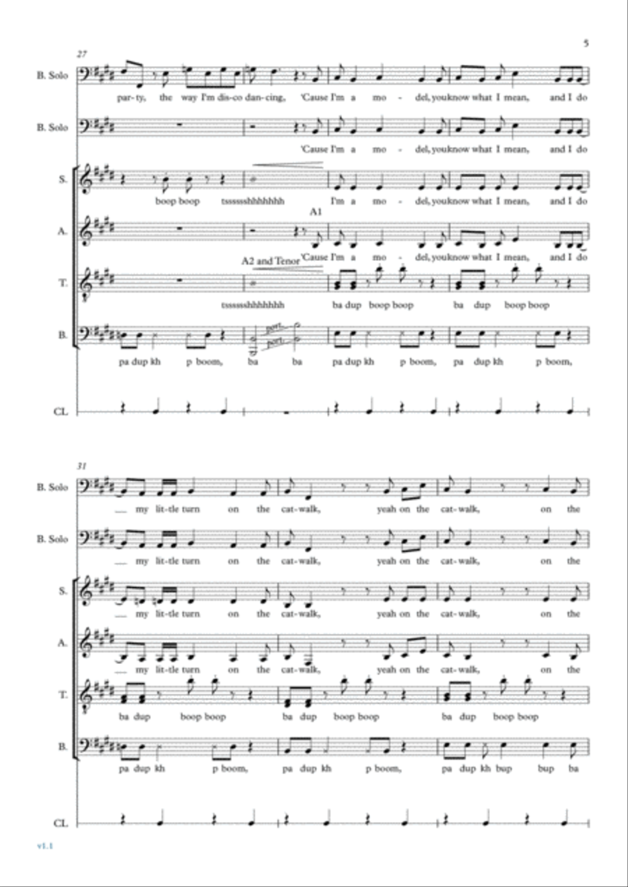 I'm Too Sexy Divisi scores gallery preview page 5