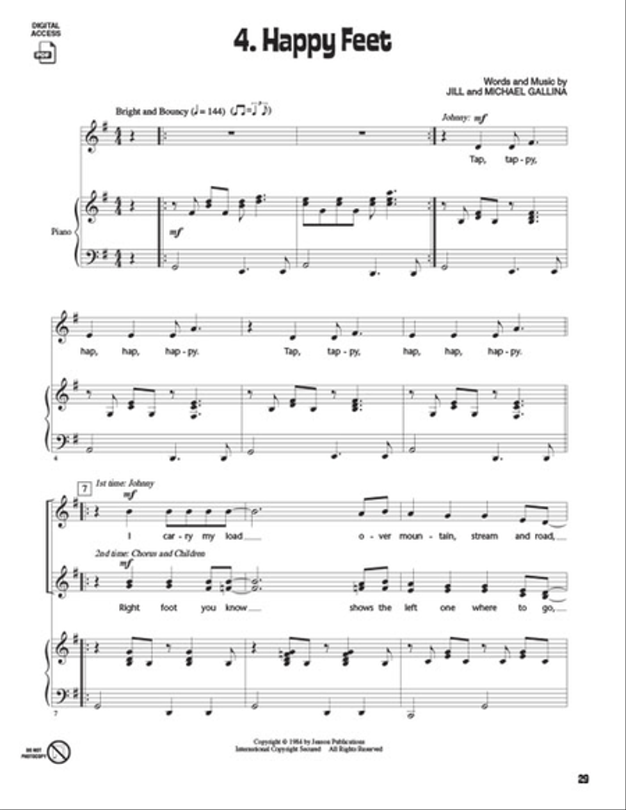 Johnny Appleseed Johnny Appleseed Choir scores gallery preview page 7