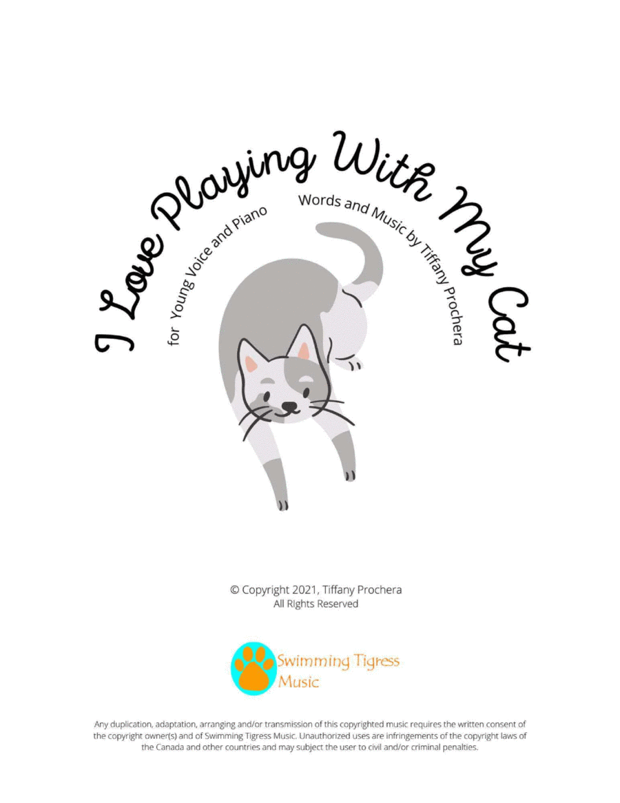 I Love Playing With My Cat Soprano Voice scores gallery preview page 1