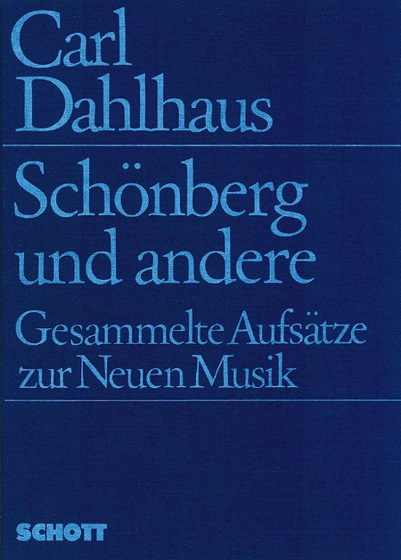 Schoenberg Und Andere Aufsatz