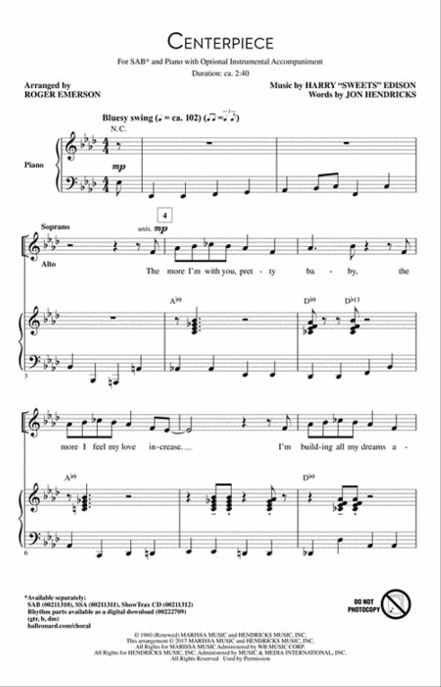 Centerpiece 3-Part scores gallery preview page 2