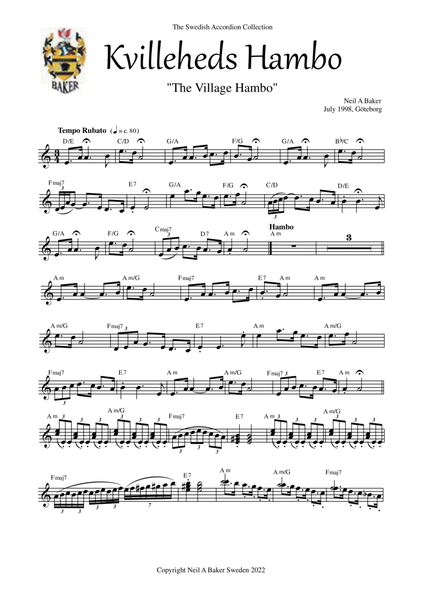 The Village Hambo (Lead Sheet) image number null
