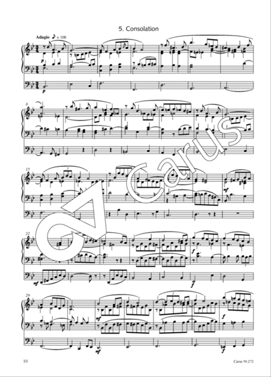 Six short pieces for the organ Organ Solo scores gallery preview page 11