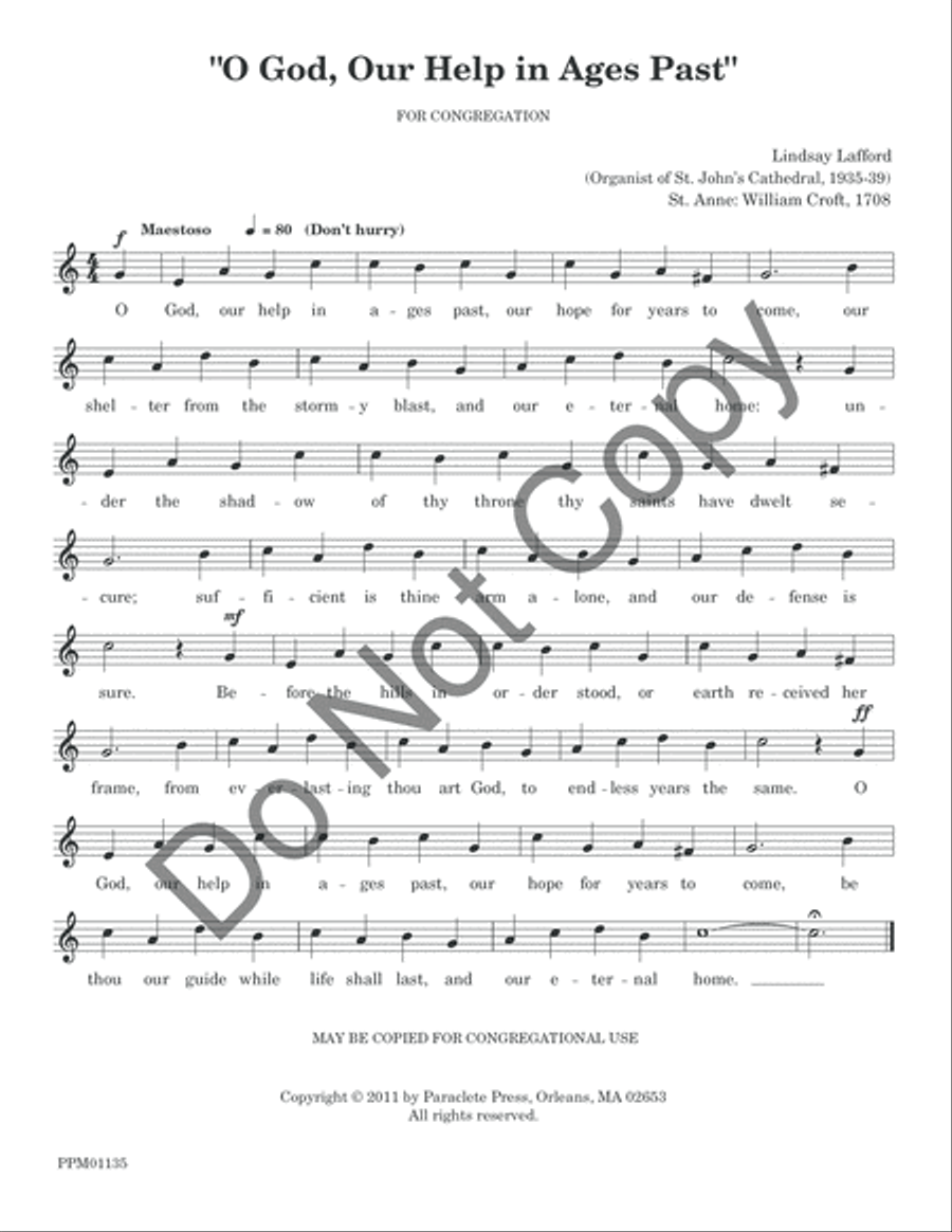 O God Our Help in Ages Past: Fanfare, Recitative and Hymn Organ scores gallery preview page 11
