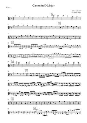 Canon in D Major (J. Pachelbel) for Viola Solo
