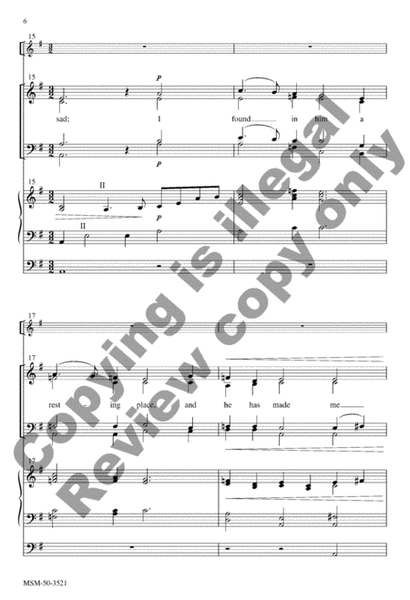 I Heard the Voice of Jesus Say (Choral Score) image number null