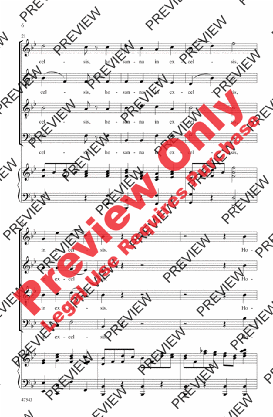 Sanctus 4-Part scores gallery preview page 6