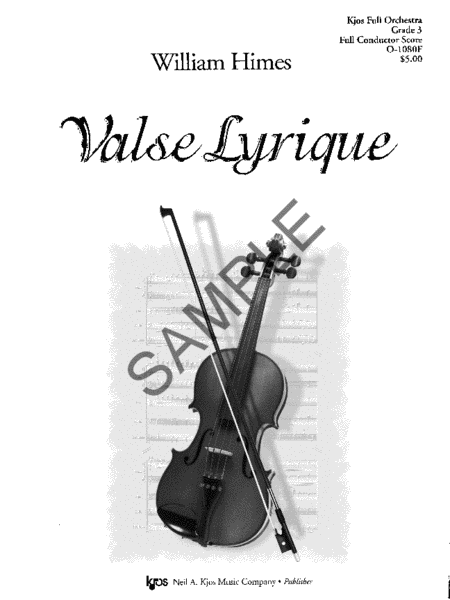 Valse Lyrique - Score