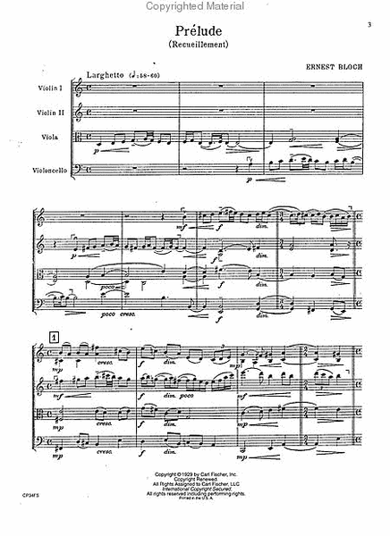 Prelude - String Quartet