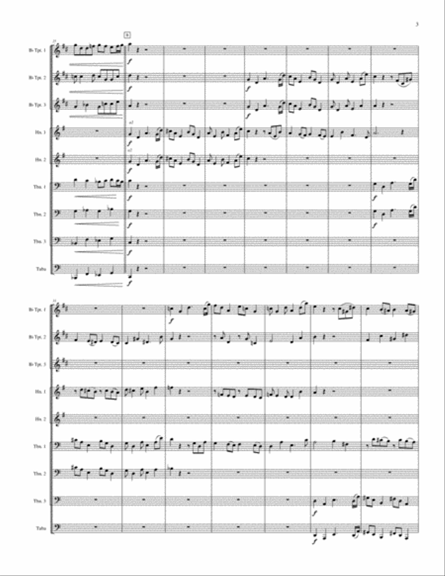 Windstar Fanfare Windstar Fanfare Brass Ensemble scores gallery preview page 7