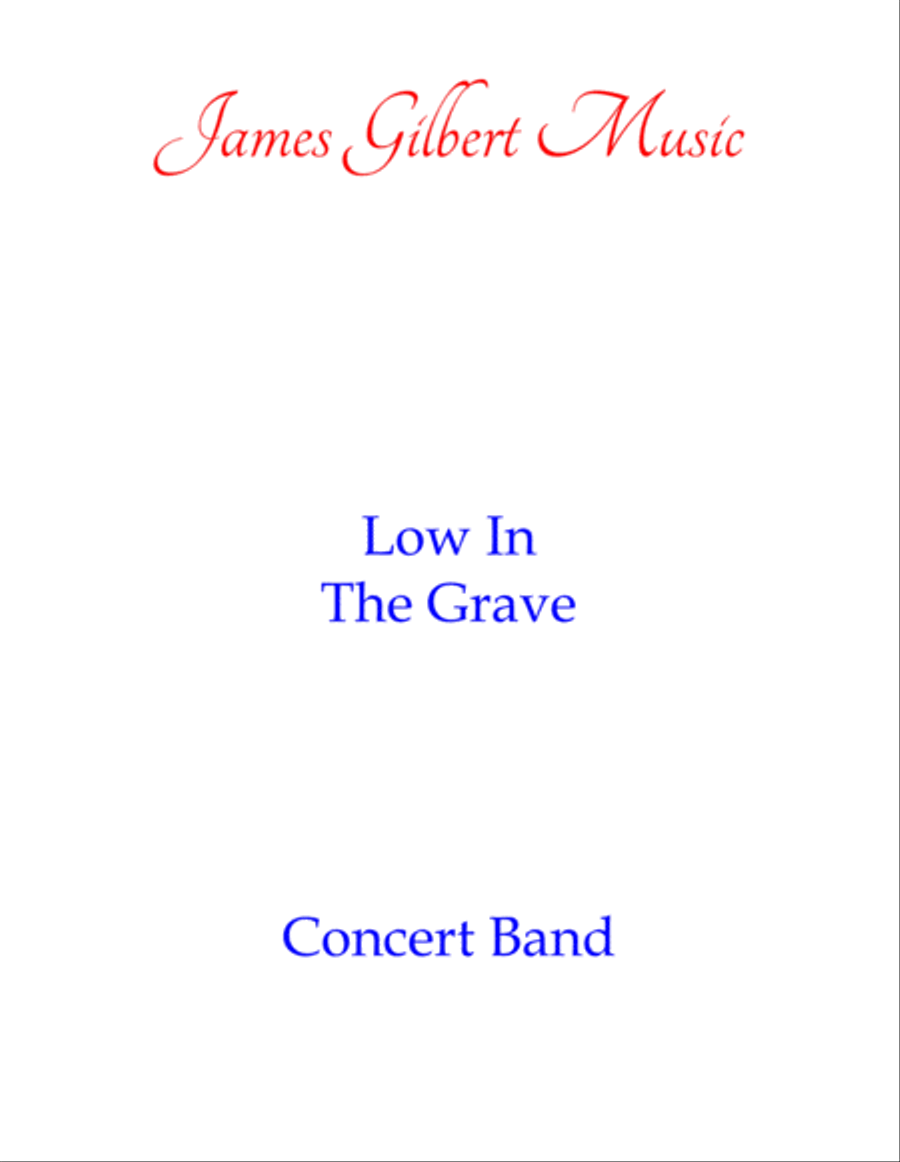 Low In The Grave (Up From The Grave) Concert Band scores gallery preview page 1