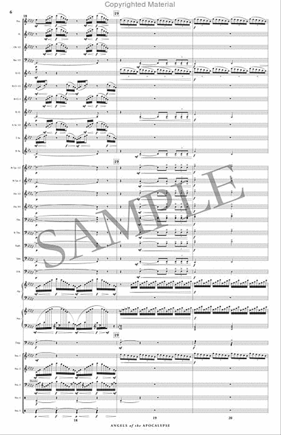Angels of the Apocalypse Angels of the Apocalypse Concert Band scores gallery preview page 7