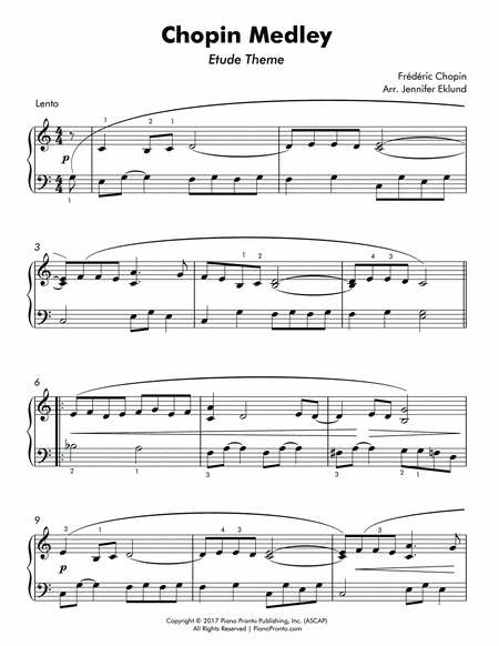 Chopin Medley (Easy Piano with Duet) image number null