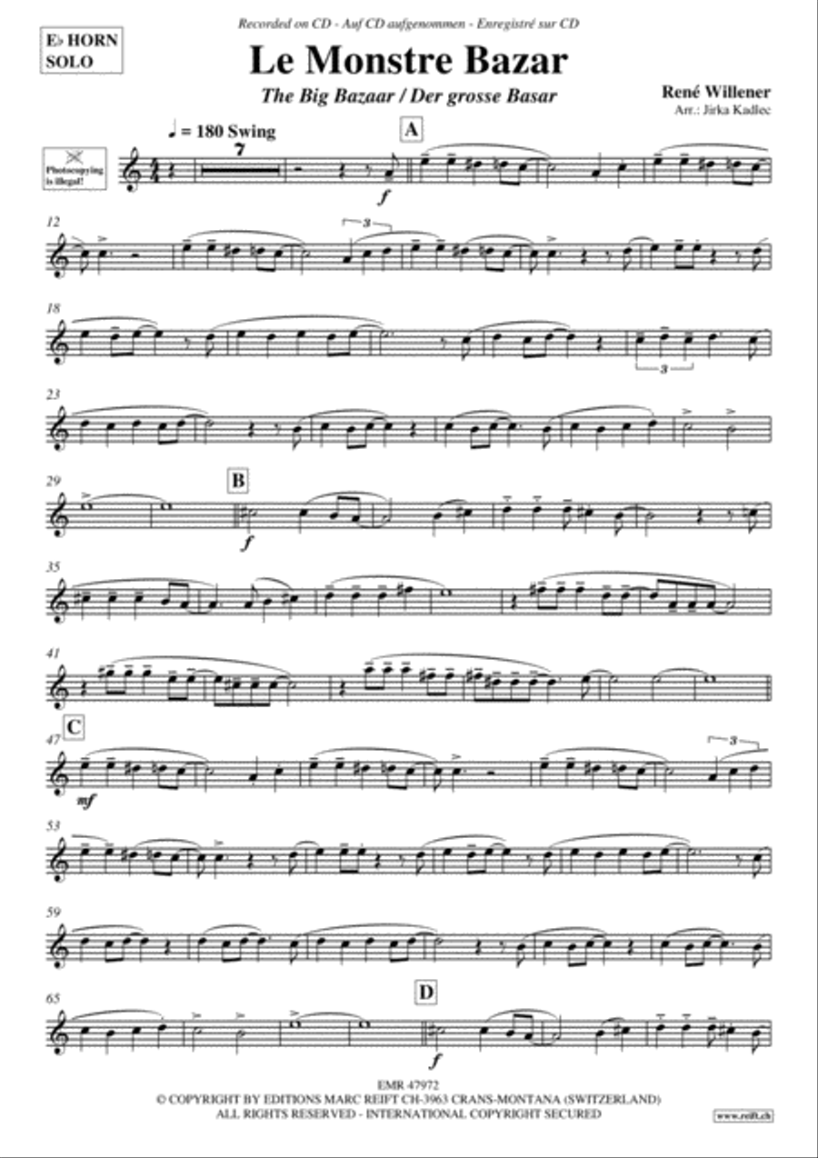 Le Monstre Bazar Horn scores gallery preview page 2