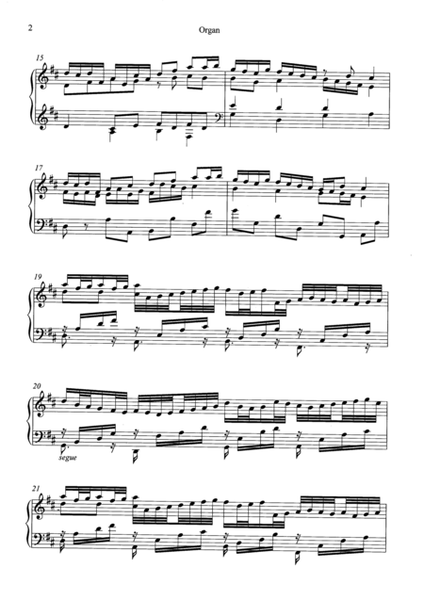 Pachelbel - Canon in D - Arranged by Rafael Dengra - Organ Part