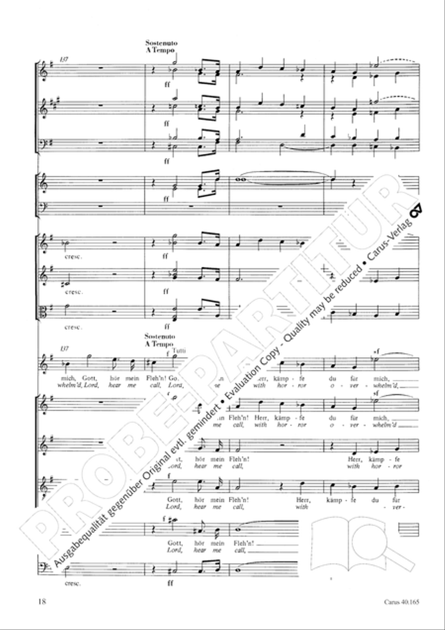 Hor mein Bitten (2 Fassungen) Score scores gallery preview page 29