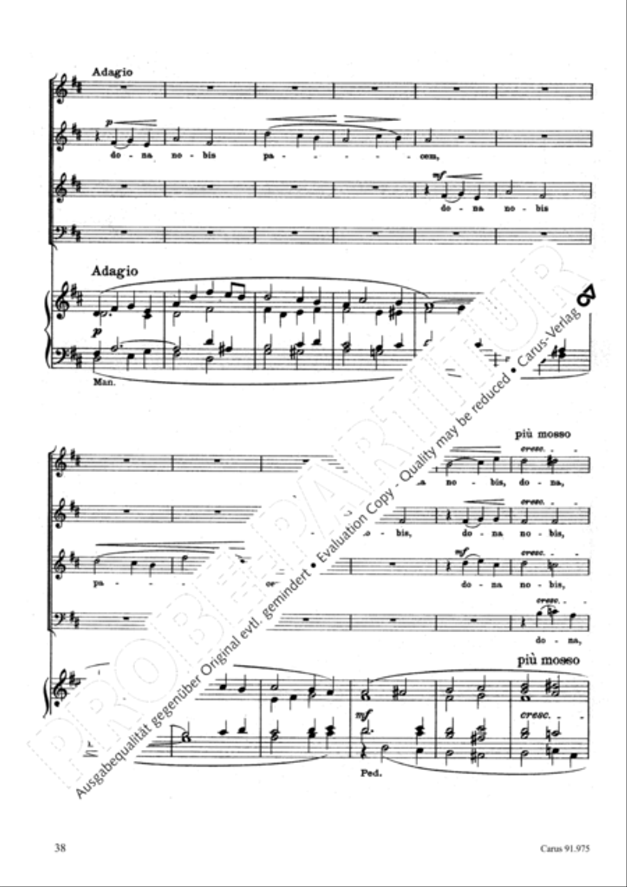 Missa pro pace Missa pro pace 4-Part scores gallery preview page 41