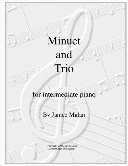 Minuet and trio for piano solo image number null