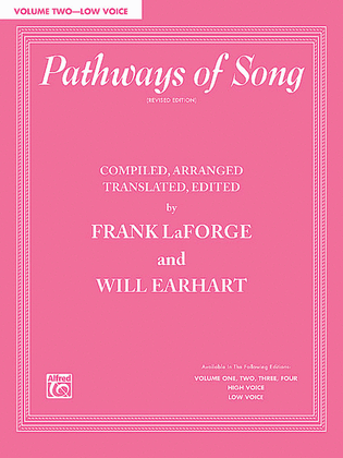 Book cover for Pathways of Song, Volume 2