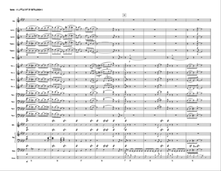 A Little Bit of Bethlehem (Jazz Ensemble) Jazz Ensemble scores gallery preview page 5