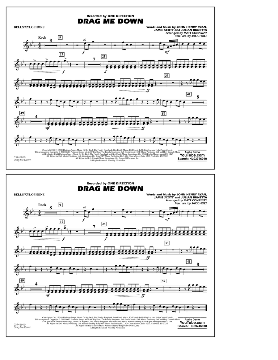 Drag Me Down - Bells/Xylophone