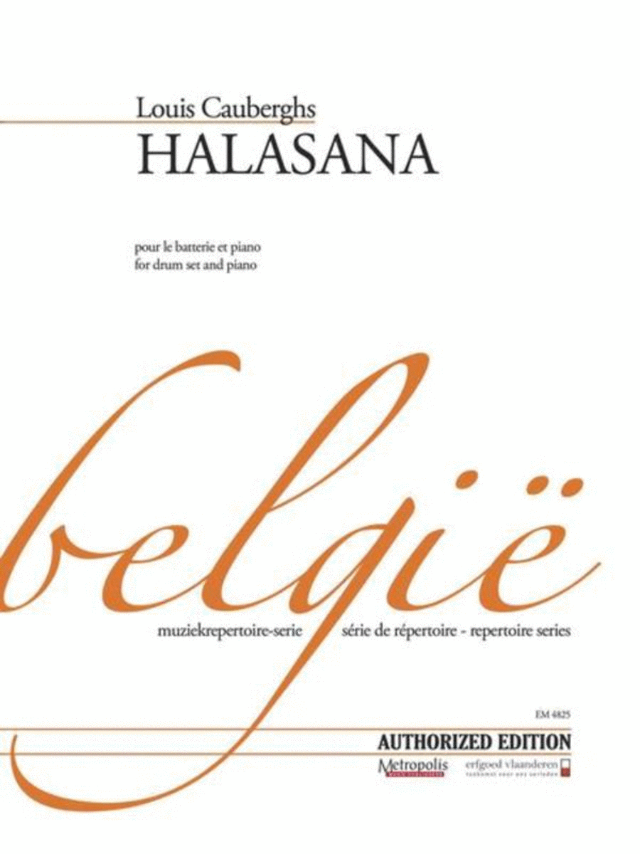 Cauberghs - Halasana For Drum Set/Piano Piano Accompaniment scores gallery preview page 1