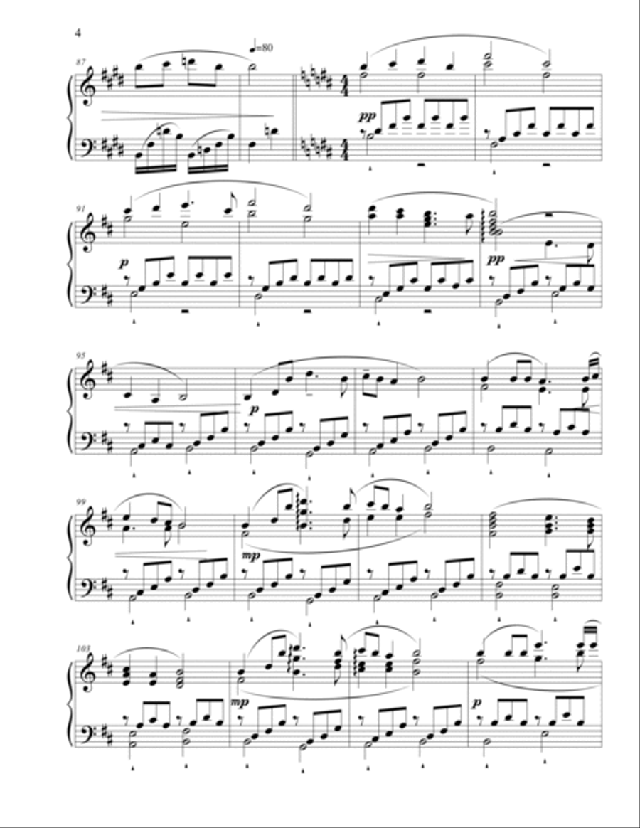 Lost in Reminiscences Piano Solo scores gallery preview page 4