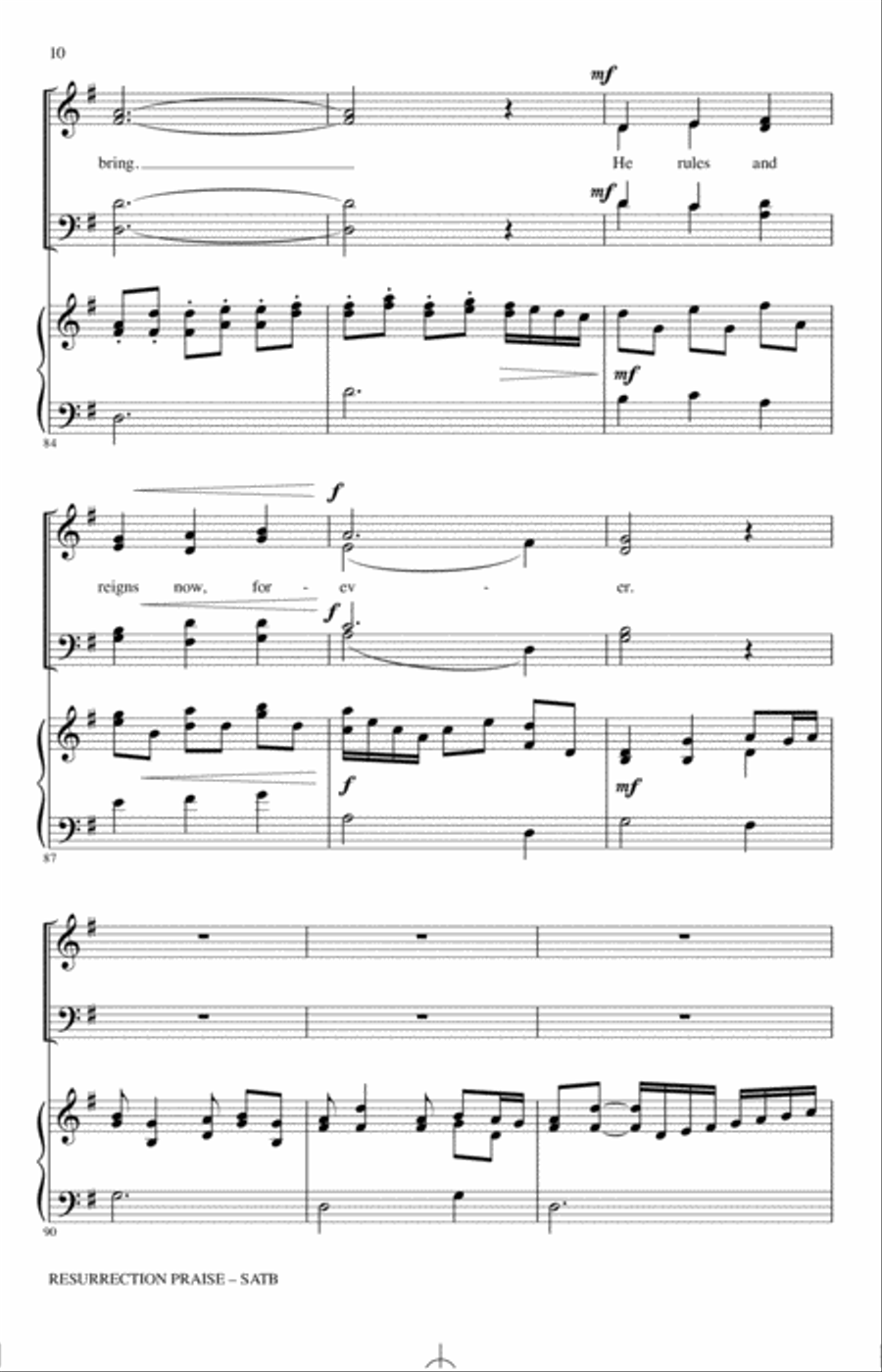 Resurrection Praise Resurrection Praise 4-Part scores gallery preview page 9