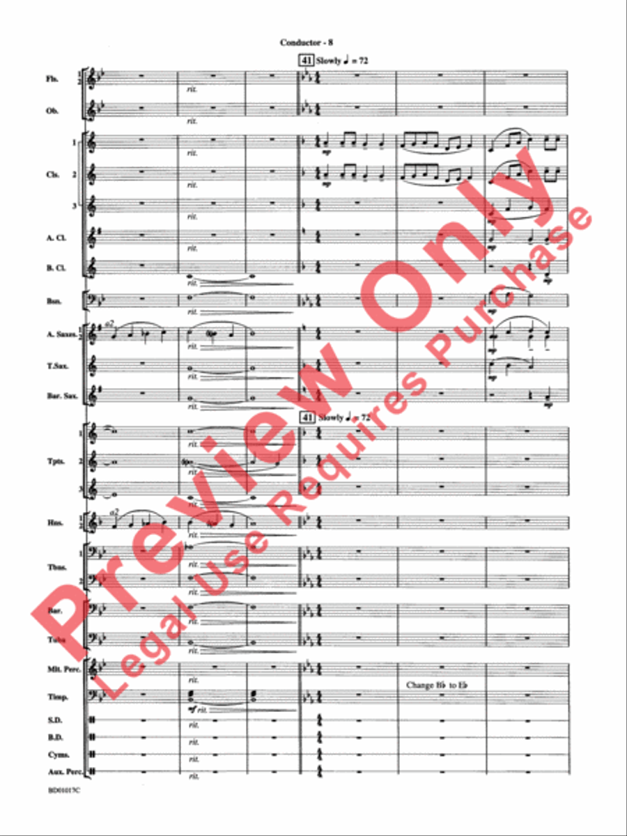 Outback Fantasy Concert Band scores gallery preview page 11