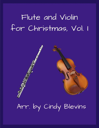 Book cover for Flute and Violin for Christmas, Vol. I