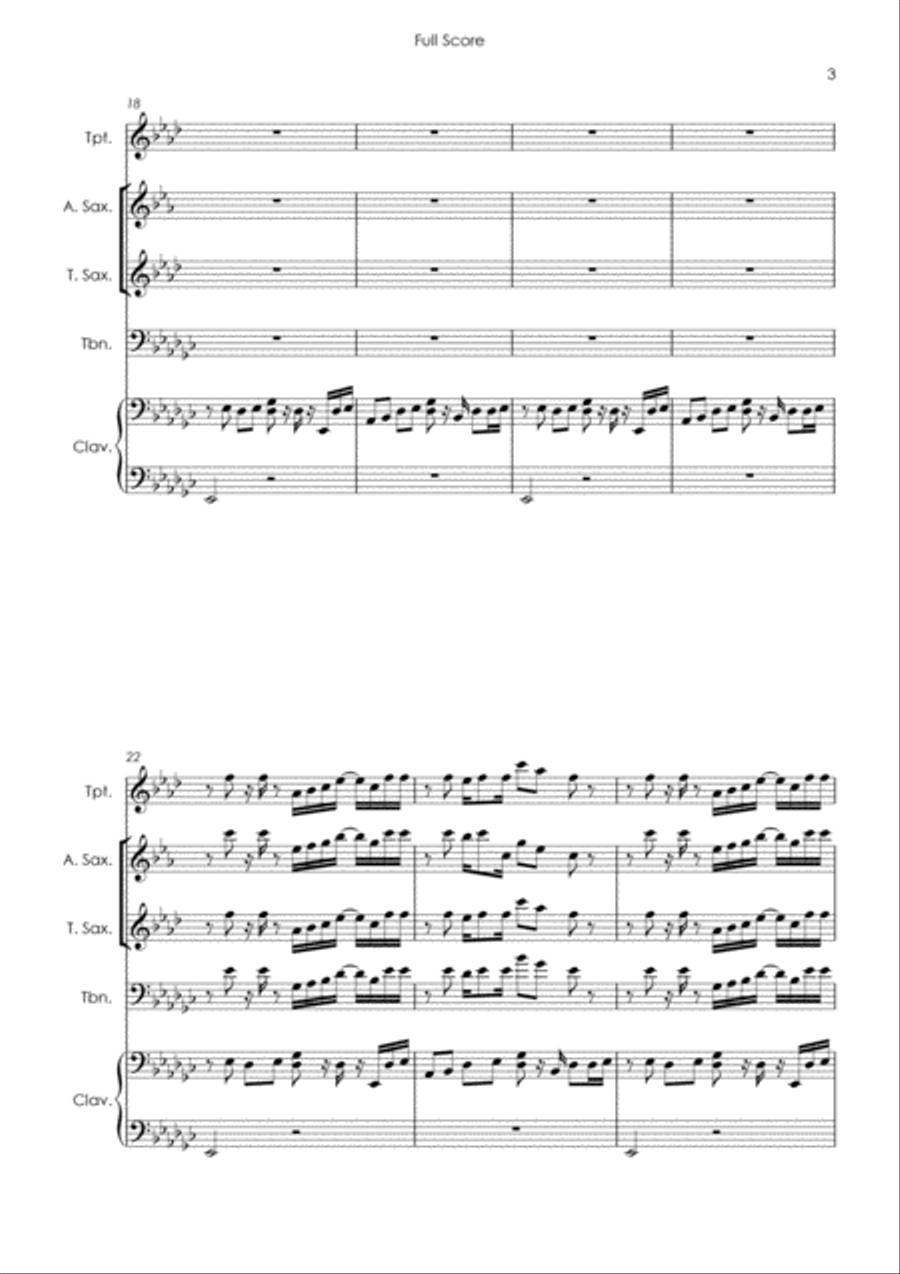 Superstition Tenor Saxophone scores gallery preview page 5